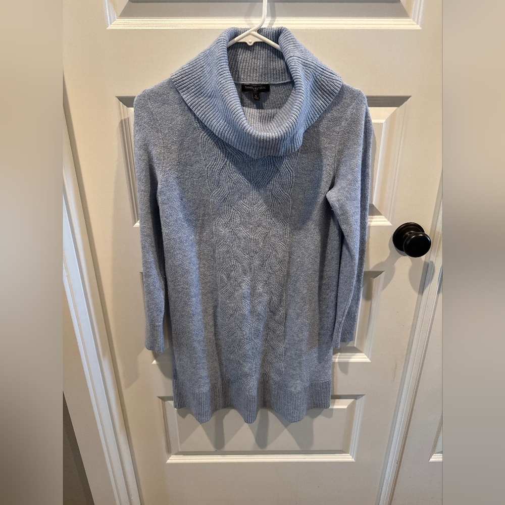 Banana Republic Light Blue Cable Knit Dress Size S